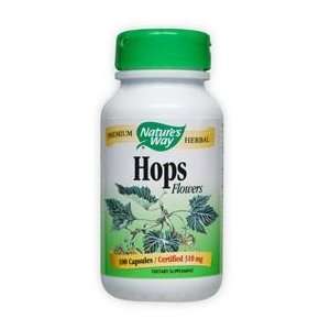  Hops Flowers 310 mg 100 Capsules   Natures Way Health 