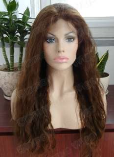 Lace Front 100% Indian Remy Human Hair Wavy Wig 18 Rigina Wave  