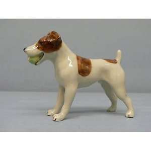 JACK RUSSELLTerrier Dog Brn w BALL MINIATURE New Porcelain NORTHERN 