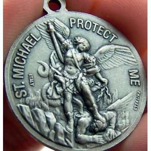  925 Sterling Silver Air Force Military Medal St Saint 