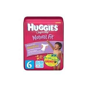  Huggies Supreme Natural Fit  Size 6 (22 Diapers) Health 