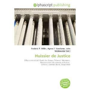  Huissier de Justice (French Edition) (9786133887732 