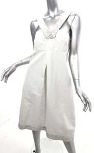 NWT MAX MARA Gorgeous White Cotton Dress Grt Details 14  