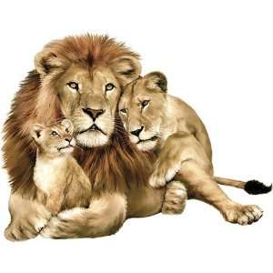  Jungle Animals Lion Family Wall Mural
