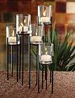 Cast Iron Metal PINEAPPLE CANDLE HOLDER SET Antique Rst 782906022811 