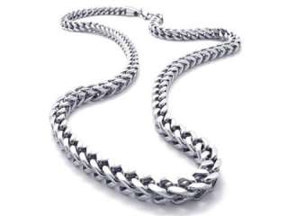 Mens Silver Stainless Steel Necklace Chain  