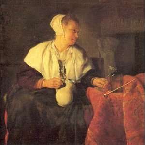   Oil Reproduction   Gabriel Metsu   32 x 32 inches   The Lazy Tippler