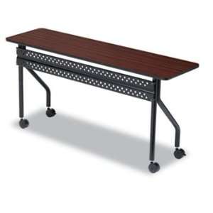 New   OfficeWorks Mobile Training Table, 60w x 18d x 29h, Mahogany by 
