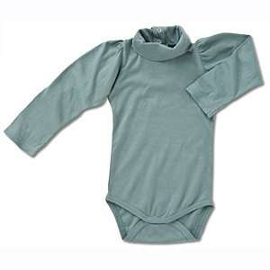  Ideo Organic Turtleneck Onesie in Pearly Blue Baby