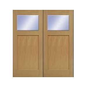  Exterior Door Craftsman One Panel One Lite Pair (Single 