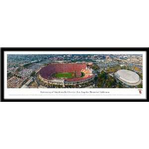 Campus Images CA9401915FPP USC Memorial Coliseum Framed Panoramic 
