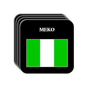  Nigeria   MEKO Set of 4 Mini Mousepad Coasters 