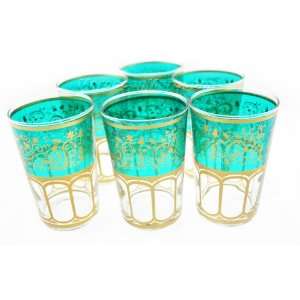 Mek Turquoise Tea Glasses 