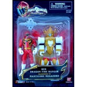   Red Dragon Fire Ranger Transforms to Manticore Megazord Toys & Games