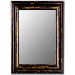  Framed wall mirror with antique copper black finish. by 