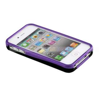   Hybrid 3 Piece Hard Skin Case Cover for Apple iPhone 4 4G 4S New