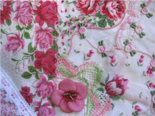 Mini Hankie Crinoline Lady Shabby Chic Floral Art Quilt  