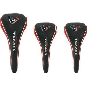  Houston Texans Magnetic Set of 3 Golf Headcovers Sports 