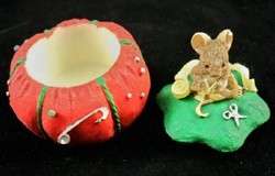 ITTY BITTY Boxes   MOUSE Pin Cushion USA R6  