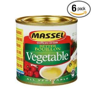 MASSEL Better Bouillon Granules, Vegetable, 4.2 Ounce (Pack of 6 