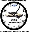 1969 FORD THUNDERBIRD WALL CLOCK