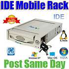   IDE Mobile Rack Hard Drive Caddy 2 Fans For PC XP Vista MAC Linux