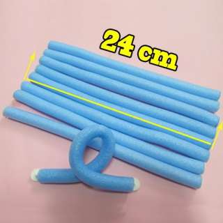 10x Hairstyle DIY Bendy Hair Styling Roller Foam Curler Stick Spiral 