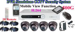 Armour Dome CCD camera CCTV H.264 DVR Security system  
