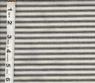 Black Dyed Striped Ticking (171514)   James Thompson  