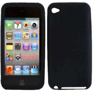  Apple iPod 4 4th Generation Soft Silicone Black Case Cover 