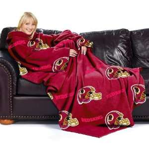  Washington Redskins Adult Comfy Throw Blanket with Sleeves 