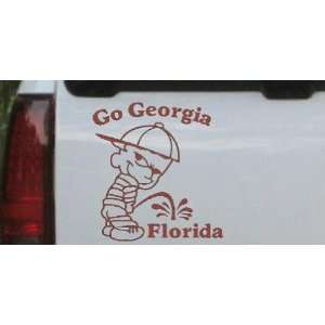  Go Georgia Pee On Florida Car Window Wall Laptop Decal 