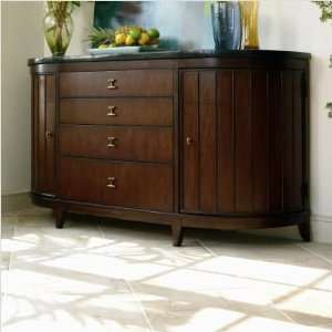   Credenza Sideboard With Marble Top in Walnut 838679 C Furniture