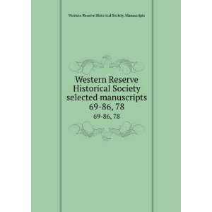  Western Reserve Historical Society selected manuscripts 