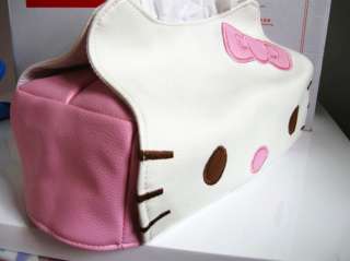 Hello Kitty artificial leather Plush Tissue Box Cover  
