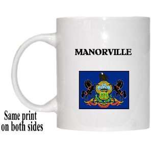 US State Flag   MANORVILLE, Pennsylvania (PA) Mug 