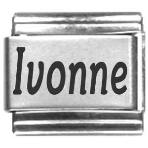  Ivonne Laser Name Italian Charm Link Jewelry