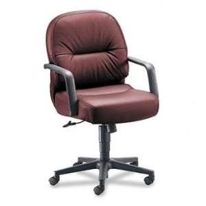 New   Leather 2090 Pillow Soft Series Managerial Mid Back Swivel/Tilt 