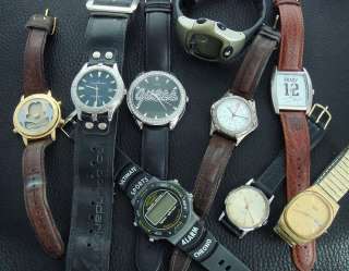 Old Retro Vintage Estate Men’s Wrist Watch Group  