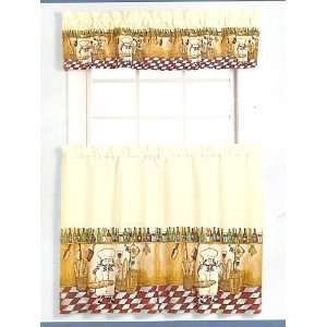  Mainstays Tier and Valance Set   Chef Christophe