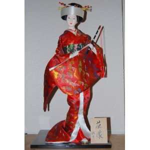  22 Japanese Geisha Oriental Doll   Red Doll Everything 