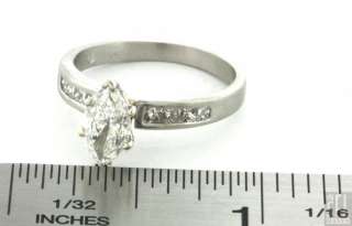 GIA CERTIFIED 950 PLATINUM 1.22CT SI1/E MARQUISE DIAMOND WEDDING RING 
