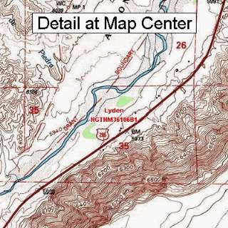   Topographic Quadrangle Map   Lyden, New Mexico (Folded/Waterproof