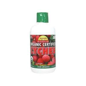  Organic Certified Lychee Juice 33.8 oz Liquid Everything 