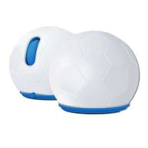 Jelfin Standard USB Mouse   Cobalt Blue accent, Soccer Ball Skin, Can 