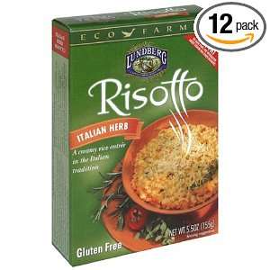 Lundberg Italian Herb Risotto, 5.5 Ounce Units (Pack of 12)  