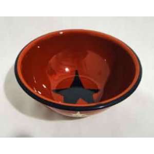  Enamelware Cereal Bowl, Patriotic Stars & Stripes Kitchen 