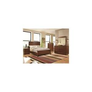  Slater 6 Piece Panel Bedroom Suite in Cinnamon Finish by 