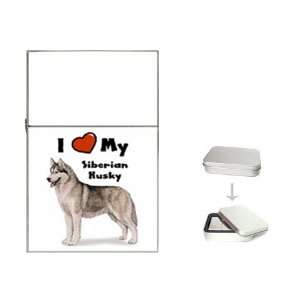  I Love My Siberian Husky Flip Top Lighter Health 