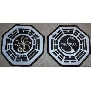  LOST TV Series Dharma Project SWAN & HYDRA Logo PATCHES 